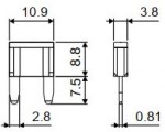 Предохранитель MINI 35A 1шт